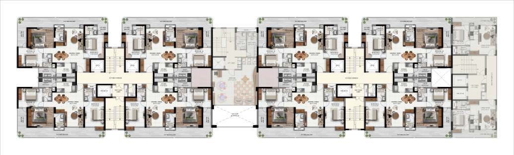 Twin Towers By AARV integrated site layout plan